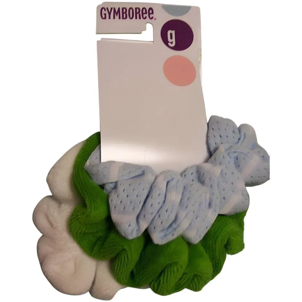 Gymboree Dandelion Wishes set of 3 Ponytail Hair Scrunchies Ponytail Holder NEW